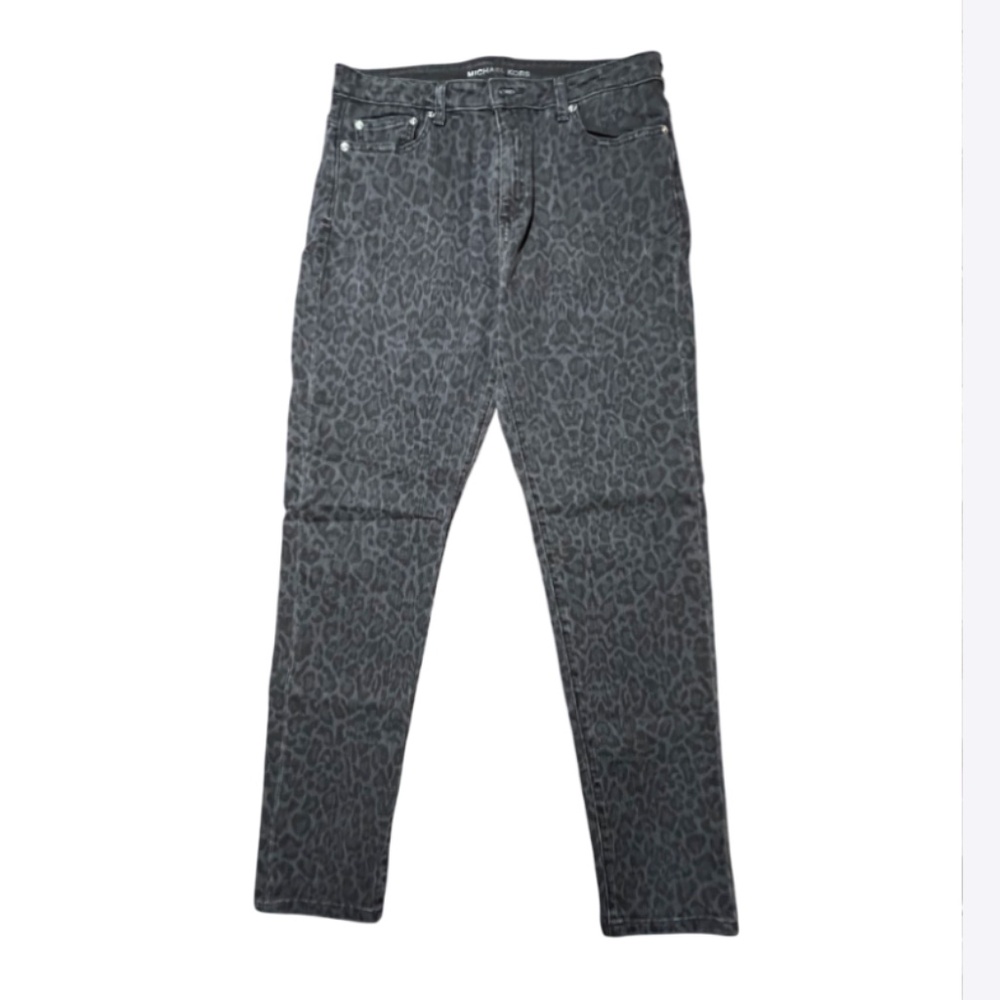 Dark Animal Print Jeans Black/Grey - Picture 2 of 7